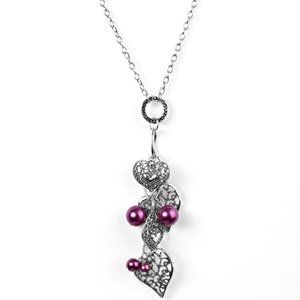 PAPARAZZI "TAKE THE PLUNGE" PURPLE NECKLACE